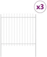 vidaXL Gartenzaun Gartenzaun WOERDEN 3 stk. 5,1 x 1,5 m Pulverbeschichteter...