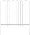 vidaXL Gartenzaun Gartenzaun 4 pcs Grau 6,8 x 1,2 m Pulverbeschichteter Stahl,...