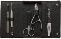 Excellent Solingen Manik&uuml;re-Etui Manik&uuml;re Etui 5 teilig aus Echtleder, 1 tlg.