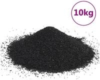 vidaXL Zierkies, Aquariensand 10 kg Schwarz 0,2-2 mm
