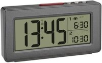TFA Dostmann Wecker 60.2563.10 Funk Wecker Anthrazit Alarmzeiten 2