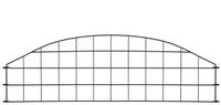 vidaXL Gartenzaun, Zaunelement Set Konvex 77,3x26 cm Gr&uuml;n