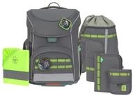 L&Auml;SSIG Schulranzen School Set Slim Unique - Schulranzen Set 7tlg. (Anthracite)