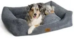 Freudentier Hundekorb Hundebett orthop&auml;disch aus Cord, Hundebett gro&szlig;e Hunde &