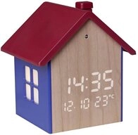 TFA Dostmann Wecker 60.2046.06 Quarz Wecker Blau, Rot, Holz Alarmzeiten 1