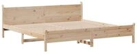 vidaXL Bett Massivholzbett ohne Matratze 180x200 Kiefernholz
