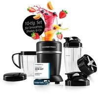 GOURMETmaxx Standmixer Nutrition Mixer 10-tlg., Smoothie Maker mit to go...
