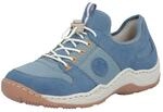 Slip-On Sneaker RIEKER, Damen, Gr. 36, blau, Lederimitat, Textil, Schuhe Slip-On
