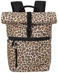 travelite Rucksack Basics Rollup - Rucksack 60 cm (leopard) bunt