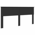 vidaXL Bett Kopfteil Schwarz Eichen-Optik Holzwerkstoff (1-tlg)