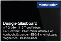 magnetoplan&reg; Anzeigetafel Design Glas-Magnettafel - 60x40cm -