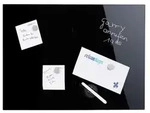 relaxdays Magnettafel Schwarze Magnettafel aus Glas, 100 x 60 cm schwarz 100 cm x 0.4