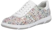 Rieker Sneaker Schn&uuml;rschuh, Halbschuh, Freizeitsneaker mit floraler Musterung