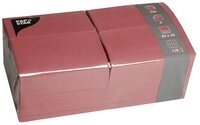 PAPSTAR Papierserviette Servietten, 3-lagig 1/8-Falz 33 cm x 33 cm bordeaux 250...