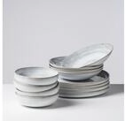 Gipfelst&uuml;ck Tafelservice Teller Set, Geschirr-Set, Service Tiefer See (12-tlg), 4