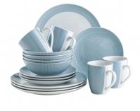 Kombiservice M&Auml;SER "Kitchen Time II", blau, 16, Geschirr-Sets, Kombiservice