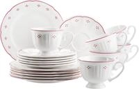 M&Auml;SER Kaffeeservice Lova (18-tlg), 6 Personen, Porzellan