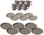 Geschirr-Set RITZENHOFF & BREKER "Tafelservice Jasper 18er Set", grau (taupe),...