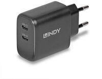 Lindy 73438 Ladeger&auml;t f&uuml;r Mobilger&auml;te Universal Schwarz AC Schnellladung