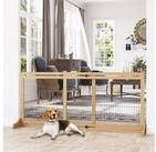 PawHut Hundegitter Ausziehbar Hundet&uuml;rschutzgitter mit Fu&szlig;st&uuml;tze...