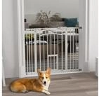 PawHut Hundegitter Hundeschutzgitter, Hundeabsperrgitter mit automatisch