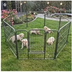 Zooprinz Freigehege Welpenauslauf Dog Run L, 8 Elemente, 80 cm hoch, Metall, 70...