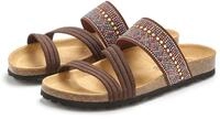Pantolette LASCANA "Mule, Sandale, offener Schuh, Sommerschuh", Damen, Gr. 37, braun,