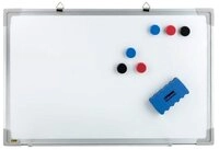 Idena Magnettafel, mit Alurahmen, 40 x 60 cm, mit 6 Magneten, f&uuml;r Whiteboard-Marker