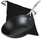 FMprofessional Wok Force aus Gusseisen 28 cm &ndash; Bratpfanne mit Antihaftbeschichtung