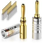deleyCON Kabelzubeh&ouml;r deleyCON 20x Bananenstecker Schraubbar f&uuml;r Lautsprecherkabel