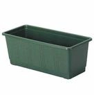 Geli Blumenkasten Blumenkasten 39x17,5cm gr&uuml;n Balkonkasten Pflanzkasten Blumentopf