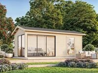 Palmako Gartenhaus Amanda Slide Plus, BxT: 639x340 cm, verschiedene Farben