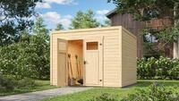 weka Gartenhaus Batu 3, Flachdach, BxT: 300x304,6 cm, 28 mm starke Blockbohlen,...