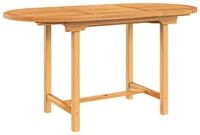 vidaXL Gartentisch, Outdoor Tisch Ausziehbar 110-160x80x75 cm Massivholz Teak