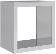 vidaXL Kaminholzregal Brennholzregal 60x40x60 cm Verzinkter Stahl