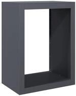 vidaXL Kaminholzregal Brennholzregal Anthrazit 60x40x80 cm Stahl