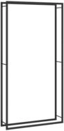 vidaXL Kaminholzregal vidaXL Brennholzregal Mattschwarz 110x28x214 cm Stahl