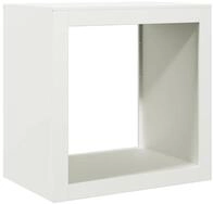 vidaXL Kaminholzregal Brennholzregal Wei&szlig; 60x40x60 cm Stahl