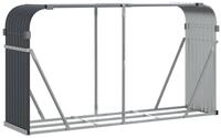 vidaXL Kaminholzregal Kaminholzunterstand Anthrazit 180x45x100 cm Verzinkter...