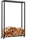 CLP Kaminholzregal Hilta, BxTxH:100x25x150 cm, aus stabilem Metall, auf Rollen...