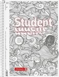 BRUNNEN Collegeblock Collegeblock Premium Student "Krake" ZENart A4 kariert mit
