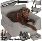 tectake Hunde-Autositz Hundeautositz, mit Sicherheitsleine und 2 Befestigungsgurten,