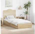 vidaXL Bettgestell vidaXL Aufbewahrungsbett Sonoma-Eiche 100 x 200 cm...