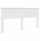 vidaXL Bett Kopfteil Gl&auml;nzend Wei&szlig; Holzwerkstoff (1-tlg)