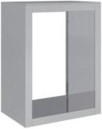 vidaXL Kaminholzregal Brennholzregal 60x40x80 cm Verzinkter Stahl