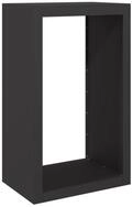 vidaXL Kaminholzregal Brennholzregal Schwarz 60x40x100 cm Stahl