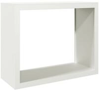 vidaXL Kaminholzregal Brennholzregal Wei&szlig; 100x40x80 cm Stahl
