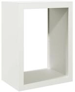 vidaXL Kaminholzregal Brennholzregal Wei&szlig; 60x40x80 cm Stahl