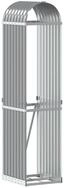 vidaXL Kaminholzregal Kaminholzunterstand Hellgrau 40x45x170 cm Verzinkter...