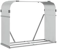 vidaXL Kaminholzregal Kaminholzunterstand Silbern 120x45x100 cm Verzinkter...